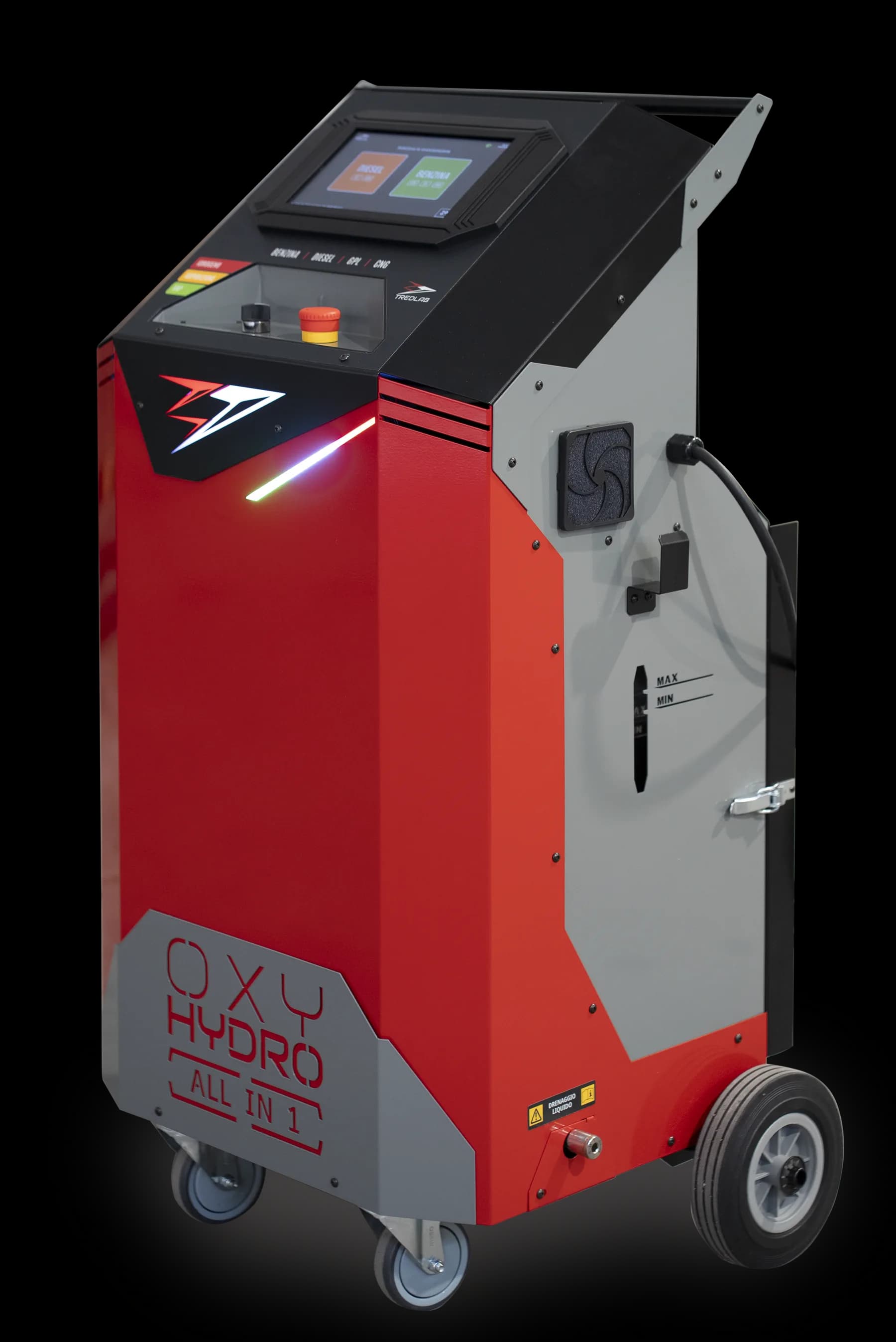 Vista posteriore OXY HYDRO ALL IN ONE
