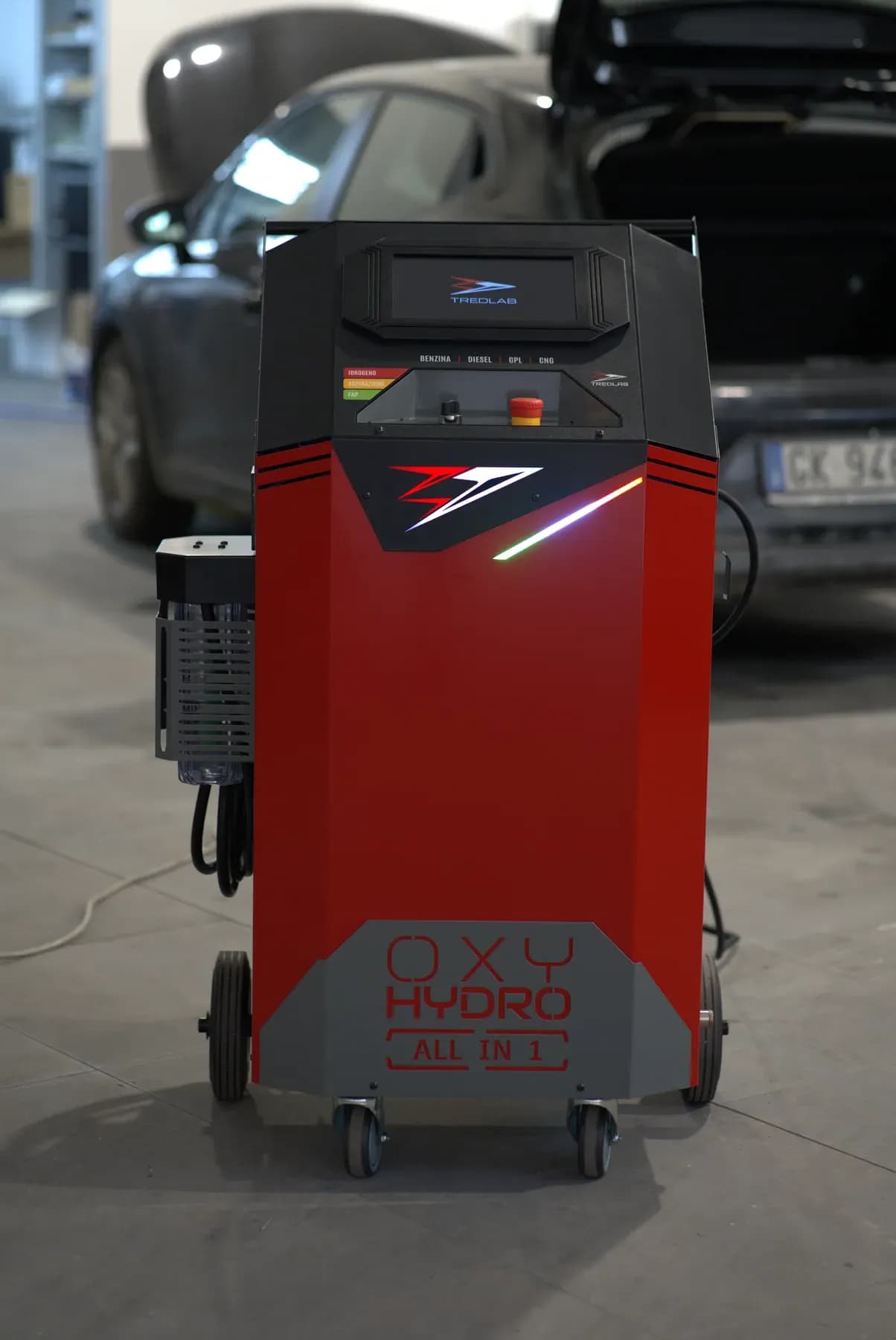 Setup di decarbonizzazione in officina